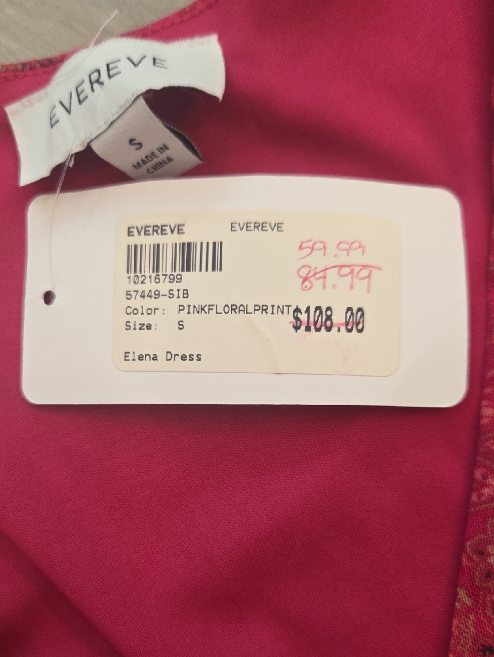 Evereve Elena Midi Dress NWT - Picture 4 of 4
